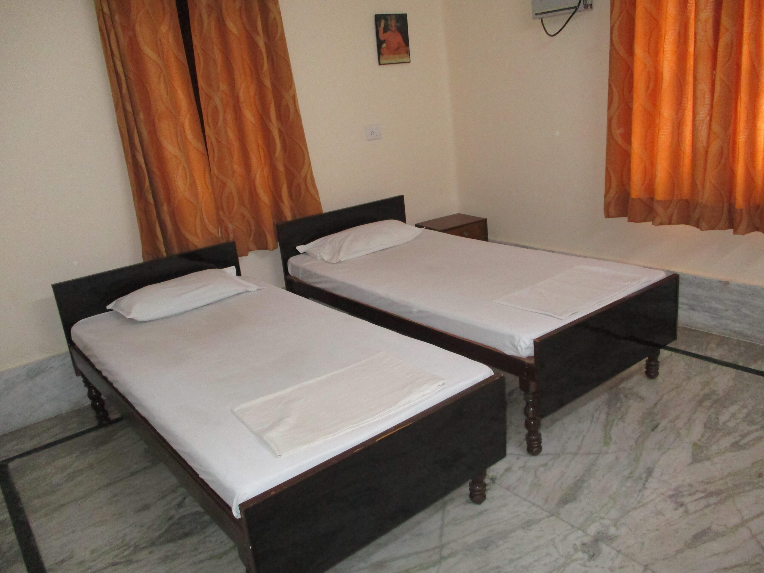 yoga asharam room view in rishikesh india