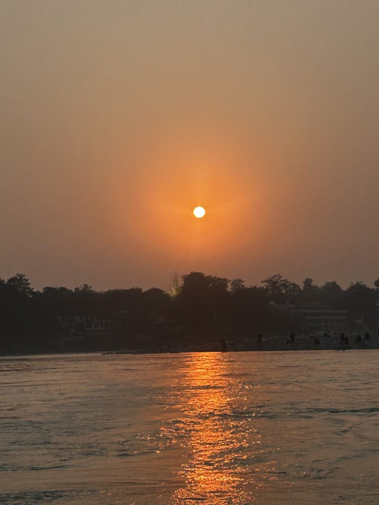 ganga view ashram with yoga class